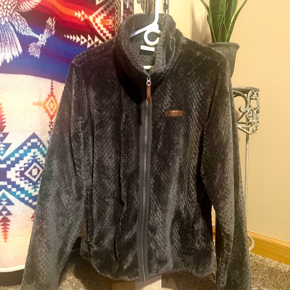 Columbia Fire Side II Sherpa Full-Zip Jacket for Ladies in color Shark Gray